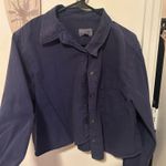 Cropped button up Blue Photo 1