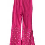 Halara Flared Leg High Waisted Pants Star Print Bubblegum Pink Size S NWT Photo 5