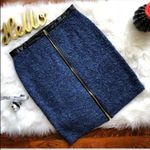 Melissa Paige Melissa Page Blue Sweater Skirt Gold Zipper NWT Photo 5