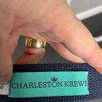 Charleston Krewe South Carolina Belt Canvas Skyline City Scape Blue Size 28 Photo 3