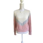 LA Hearts NWT  PAC Sun Tri Color Block Fuzzy Knit Cropped Sweater Size M Photo 1