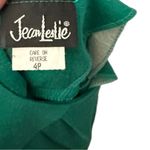 Vintage Jean Leslie Two Piece Green Dress Set Size 4P Photo 27