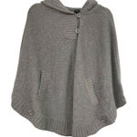 Talula Tulula Cashmere Grey Cable Knit Poncho Sweater XS Photo 0