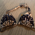 Vix Paula Hermanny Vix Cream and Navy Bikini Top Photo 0