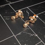 Vintage Clip On Earrings 1 & 1/8" Dainty & Light Photo 3