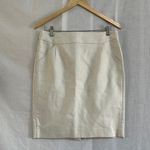 J.Crew The Pencil Skirt Beige Cotton Size 8 | Classic Fit Workwear Career Photo 0