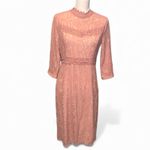 Downeast lace sheath dress mauve pink Medium High Neck Photo 1