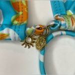 LA Hearts by PacSun Tropical Spring Charm Side Tie Bikini Top‎ Size M Orange Size M Photo 3