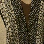 Wrap Cardigan Tan & Black ~ XL Photo 6