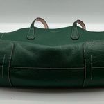 Tory Burch A Rare HTF Out Of Stock Hunter Green Large Leather Tote Photo 6