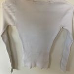 Vince White Rib Long Sleeve Top Photo 1