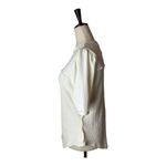 We The Free Free People  Shirt Women Medium Ivory‎ Red Delicious Crew Neck Tee Photo 7