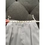 Vintage Linen Blend Skirt Suit Set Blazer Career Wear Made in Poland 6 Gray Photo 9