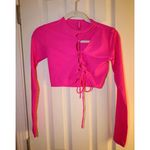 SKIMS Lace-Up Crop Top NWT Photo 3