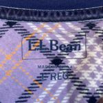L.L.Bean  Navy Blue Long Sleeve Henley Pullover Shirt Size Large Reg EUC #1897 Photo 4