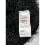 New Directions Petite Black Curly Zip Cardigan Sweater‎ MEDIUM Chunky Knit Furry Size undefined Photo 7