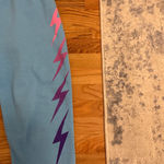 Aviator Nation  Light Blue Lightning Bolt Sweatpants Photo 3