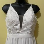 Embroidery chiffon Wedding Dress White Photo 2