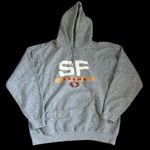 NFL Team Apparel "San Francisco 49ers" Hooded Sweatshirt, Unisex, NWOT, Large Gray Photo 1
