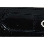 Vintage Wide Black Patent Leather Belt with Pointed Ends Retro Photo 11