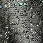 Islander swimsuit coverup black lace mini length drawstring size medium Photo 5