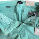 NYDJ NWT  Brielle Shorts Aqua Size 8 Photo 6