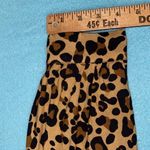 AMARYLLIS leopard print button up high low bow tie neck long sleeve NEW size 3X Tan Photo 12
