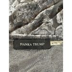 Ivanka Trump XL Gray Burnout Velvet Top Floral Damask Short Sleeve Photo 3