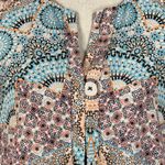 Dana Buchman Medium Top Sleeveless Geometric V-Neck Hi-Low Hem Lightweight Multi Photo 1