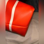 Kate Spade  Orange and White Striped Tote Bag EUC Photo 6