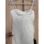 Lulus NWT  Always Turning Heads White Bustier Tulip Midi Dress Banquet Gala Sze M Photo 3