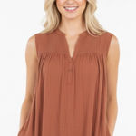 Flawless  rust color slip on boho dress with pockets size small Photo 0