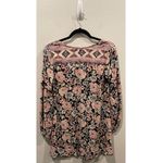 Billabong V-Neck Multicolor Long Sleeve Floral Mini Dress Photo 3