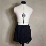 Women’s Flirty Lace Linned W/Stretch Waist Floral Black Mini Skirt, USA|Size:S Photo 10