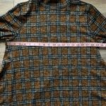 John Mark  Mock Turtleneck Black & Yellow Plaid Sweater M Photo 3