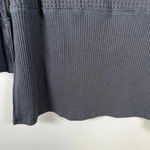 American Eagle  Womens Waffle Knit Tunic Top Gray Long Sleeve Oversized Sz Medium Photo 8