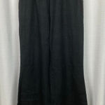 Flax  Black Linen Wide Leg Pull On Pants Sz.S Photo 0