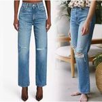 Slvrlake London Jeans SZ 27 NWT Shakedown Straight Leg Distress Denim High Waist Blue Photo 1