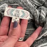 Pink Rose ‎ Sweater. Gray Striped. Size Small Photo 2