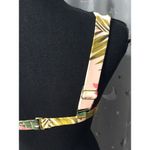 Kona Sol  Small Tropical Bikini Top Tie Front Pink Womens Photo 2