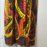 Vibrant‎ Multicolor Paisley Dress 100% cotton Black Size undefined Photo 2