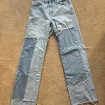 Garage Wide Leg Patchwork Jeans Photo 0