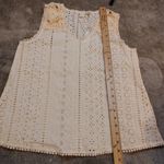 Joie  Size Small NWT NEW Light Pink Pale Pastel Boho Oversized Eyelet Top Blouse Photo 3