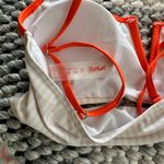 Romwe  Yellow Striped Bikini with Orange Trim Photo 3