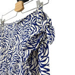 Boden Rose Printed Navy Blue White Sarong Side Tie Pencil Skirt Size US 6R Photo 3