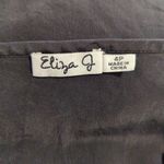 Eliza J Black Sleeveless Dress Woman's 4P Knee Length Gold Exposed Zipper Party Photo 8