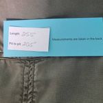 Max jeans  Distressed Green Draped Front Jacket Size Medium Army Green Jacket Photo 10