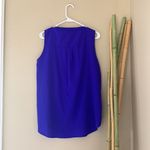 Blue Dressy Tank Top Size M Photo 2