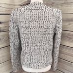 Topshop White & Black Tweed Open Front Zipper Pocket Blazer Jacket Photo 10