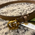 Gucci Leather Belt with Double G Buckle Size 90/36 Photo 3